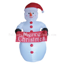 Boneco de neve inflável ao ar livre para decoração de Natal